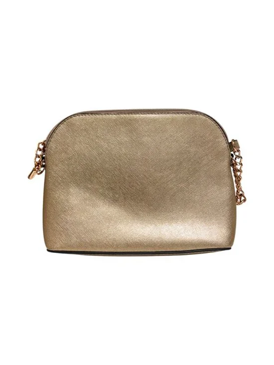 Michael Kors Gold Dome Crossbody Bag - Picture 3 of 5